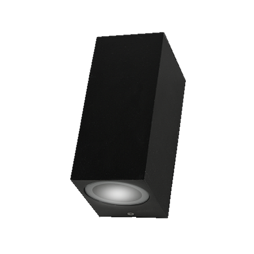 BIDIRECCIONAL P/DIC. GU10 2x50W RECTO NEGRO