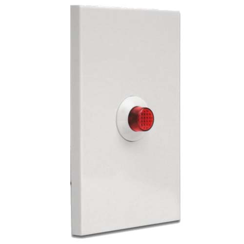 Pulsador luminoso completo rojo