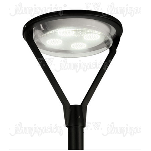 Cabezal aluminio visor 5 gu10 p/ar111 led 15W negro