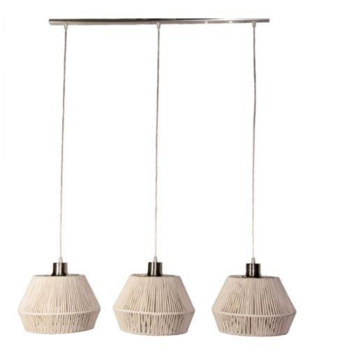 Colgante de 3 luces cuerdas Mini Flora natural