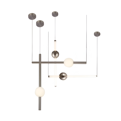 COLGANTE LED 30W  CROMO BLANCO DINAMICO INSTAL I-II-III-IV