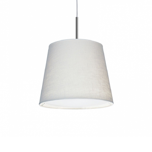 COLGANTE PANTALLA LINO EGIPCIO 30X40 X33 1 LUZ E27  BLANCO