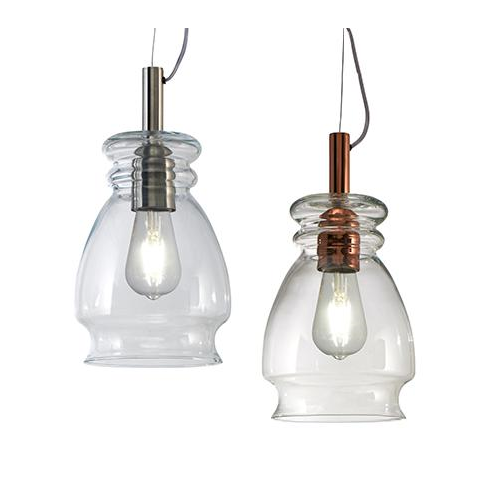 COLGANTE DE VIDRIO E27 PLATIL 002