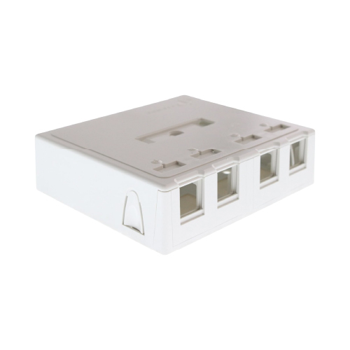 ROSETA 4P BLANCA, DESCARGADA, SIEMON