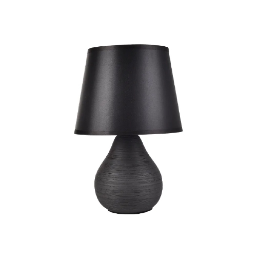 VELADOR DE CERAMICA E27 NEGRO CUZCO