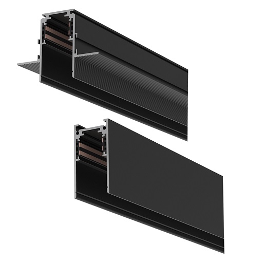 RIEL MAGNETICO ADOSABLE 3 MTS  NEGRO