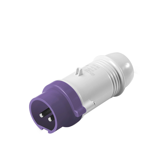 FICHA MACHO 2P  16A  24V     230-1600