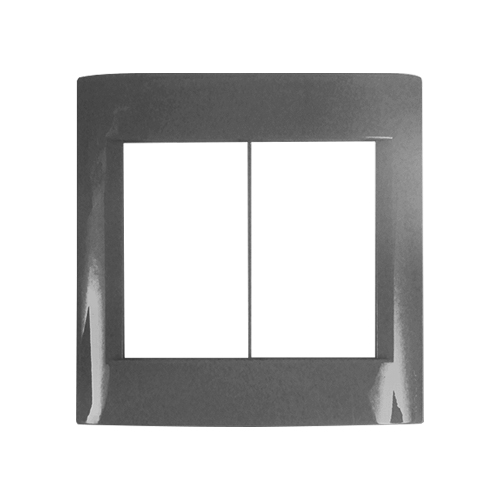 Tapa 6 modulos ZEN metal hierro