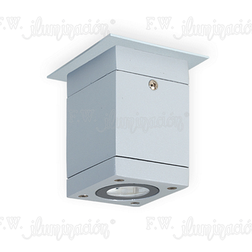 Plafon aluminio gu10 par16 negro