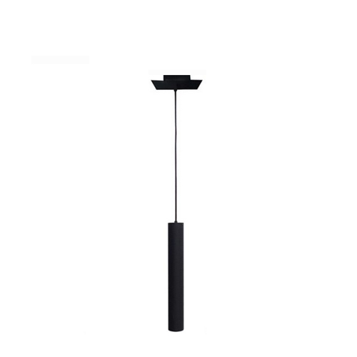 Colgante tubo 20cm led 2W 3000K negro