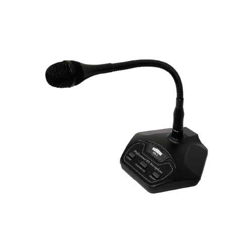 MICRÓFONO CUELLO DE GANSO CON BASE CON BOTON ON/OFF (UTILIZA 2 PILAS AA)