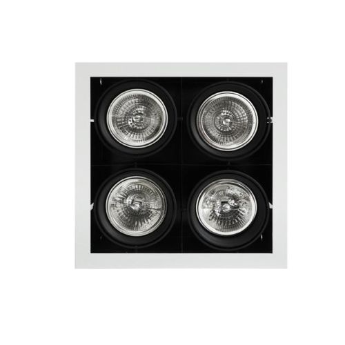 EMBUT.MULTI CARD.CUAD.4X50W AR111 BCO.30/4C