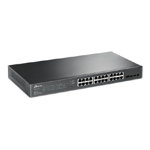 SWITCH 24 PUERTOS PoE 10/100/1000Mbps + 4SFP RACKEABLE (OMADA)