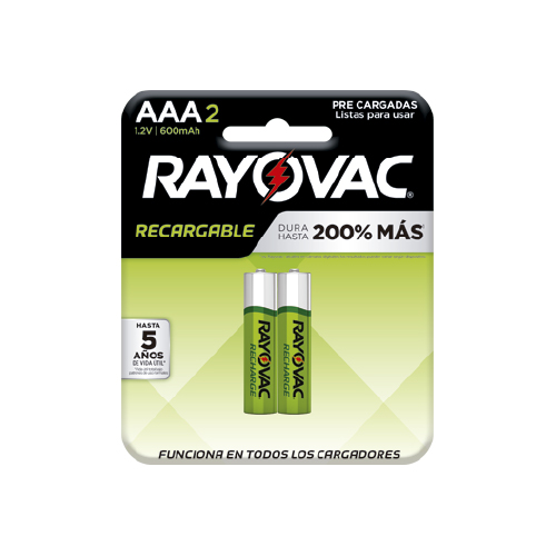 Pila AAA recargable blister 2un 600Mha E303546300