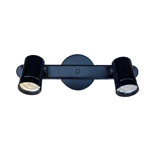 SPOT DICRO LED BARRAL 34CM  2 LUCES NEGRO MICRO