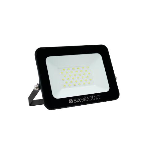 Proyector de led 30w luz fría de aluminio para exterior 2700lm