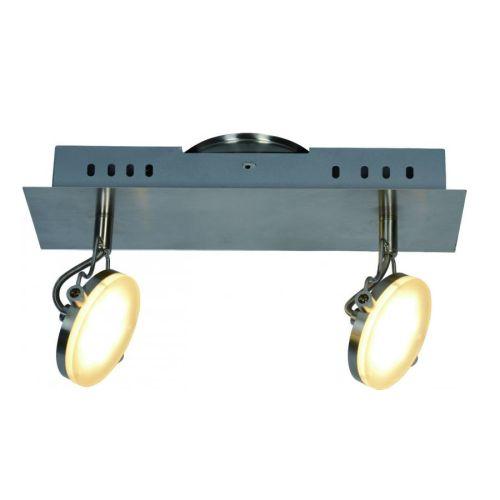 Aplique led 2x5W 3000K cromo modelo solución