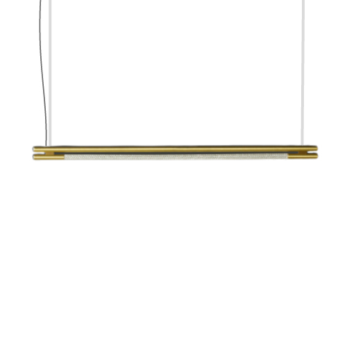 COLGANTE HORIZONTAL DE ACERO Y LUZ LED 120CM  DOL