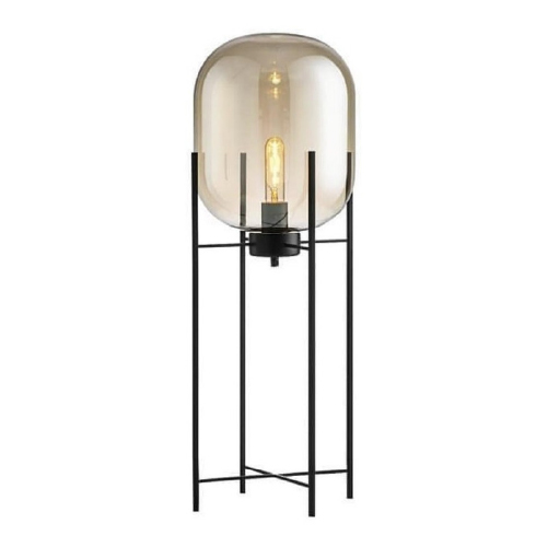 LAMPARA DE PIE RITA E27 480MM X 1400MM AMBAR