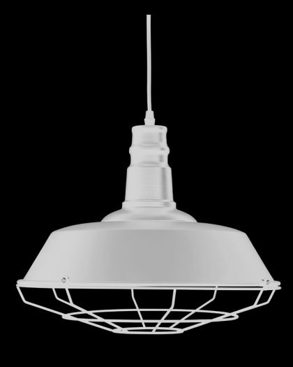 LUMINARIA INDUSTRIAL C/REJA BLANCO