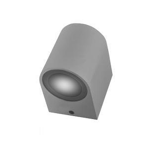 UNIDIRECCIONAL P/DIC. GU10 50W CURVO GRIS