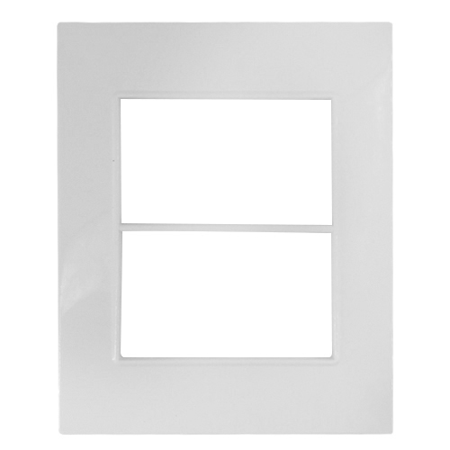 MARCO EXT.P/CAJA 10X10 QUAD. Bco. 87501