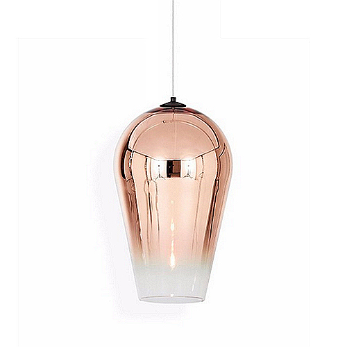 Colgante copa 1 luz e27 chico cobre