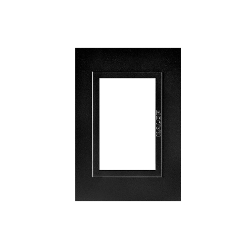 Tapa 3 módulos Zen metal negro mate