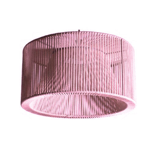 Colgante 1 luz cuerdas 40 x 20 cm Urbano rosa