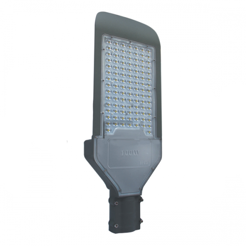 Luminaria de LED 100w 10000lm luz fría de aluminio para exterior color gris IP65