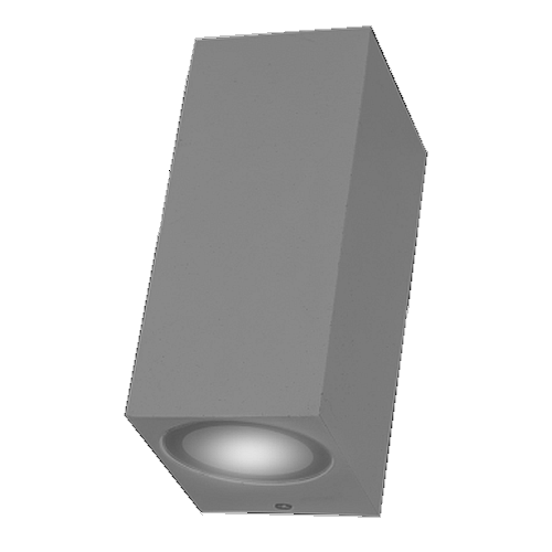 BIDIRECCIONAL P/DIC. GU10 2x50W RECTO GRIS