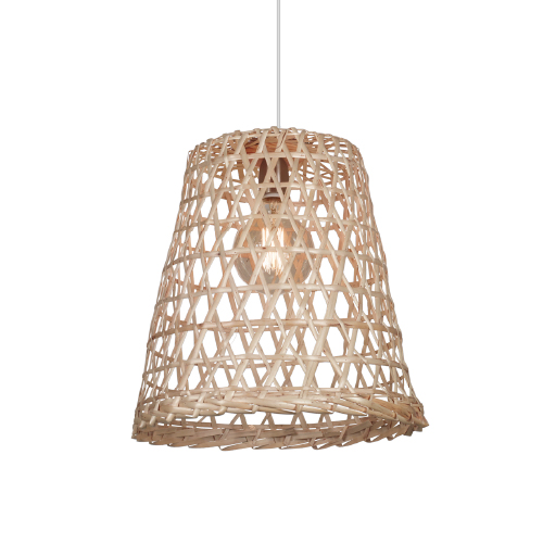 Campana de mimbre natural 40x40cm cónica