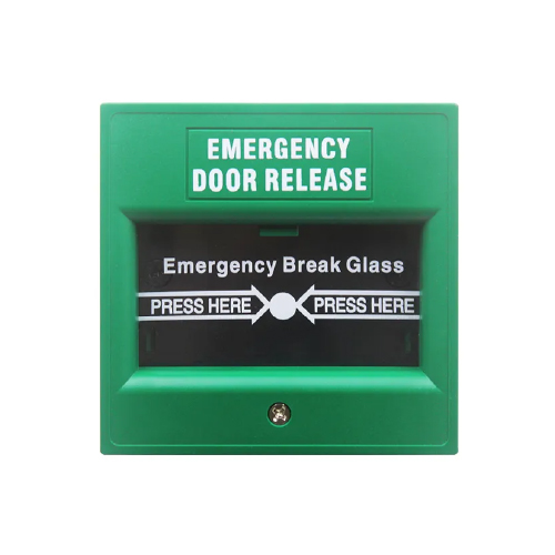 Pulsador de emergencia verde NO/NC/COM