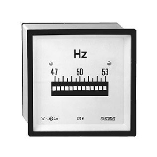 FRECUENCIMETRO A LENGUETAS 47-53HZ 72X72