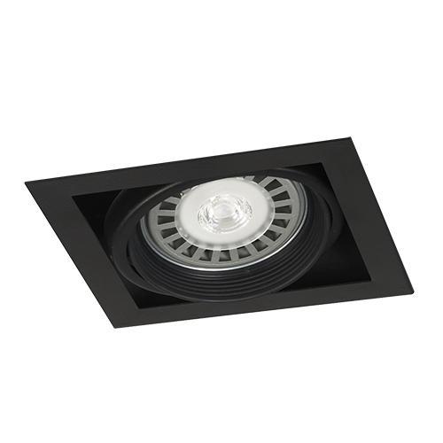 EMBUT.MULTIDIRECC. 1 X AR111 LED 220VOL NEGRO MULTIS 1081