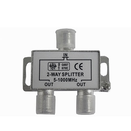 Divisor plus 2 vías para TV 5-1000MHZ completo