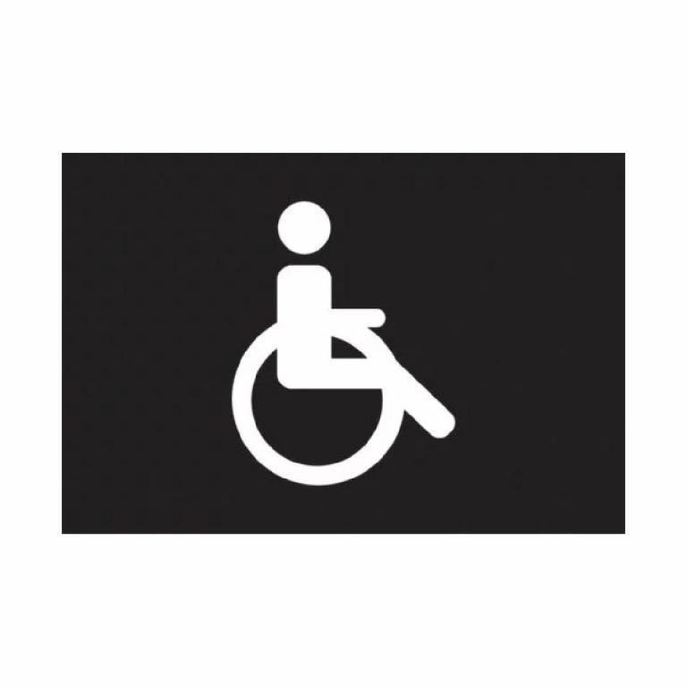 Señalética para led cortesía discapacitados