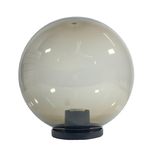 GLOBO PMMA C/BASE NEGRA 300MM 100W FUME