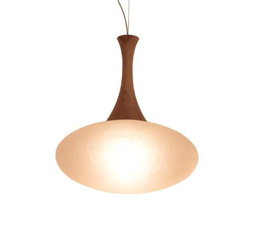 COLGANTE MADERA C/ FANAL POLIMERO NATURAL DIAM 58CM