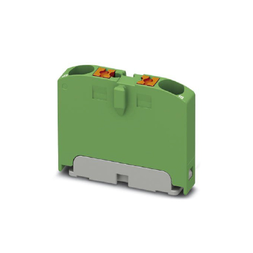 Borne para cable de 2,5 mm2 color verde PTFIX 2x2,5 GN