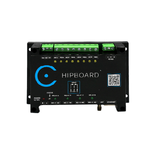 PLACA DE ACCESO IP, 4 PUERTAS PARA FRENTES HIPCAM, CONEXION RJ45