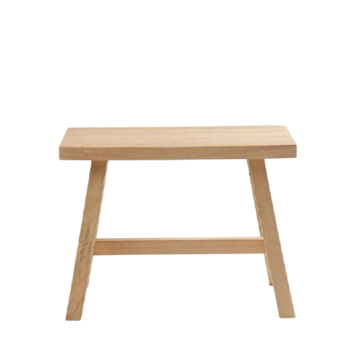 BANCO BAJO DE ALAMO TEÑIDO TERMINACION LACA 45CM