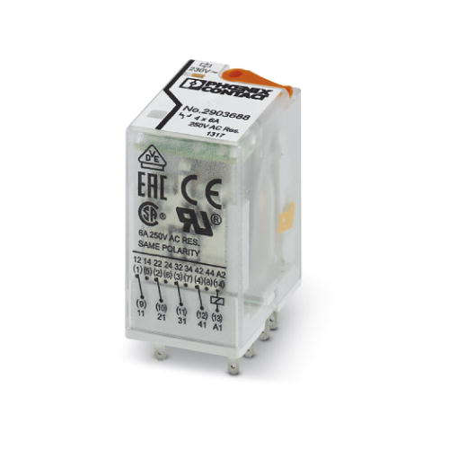 RELE 4 INV CON LED 24VCA 2903686