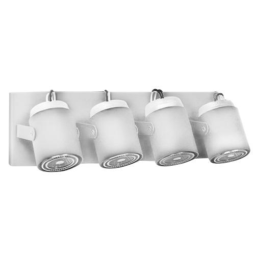 SPOT 4 LUCES GU10 BLANCO 173/4 BCO.