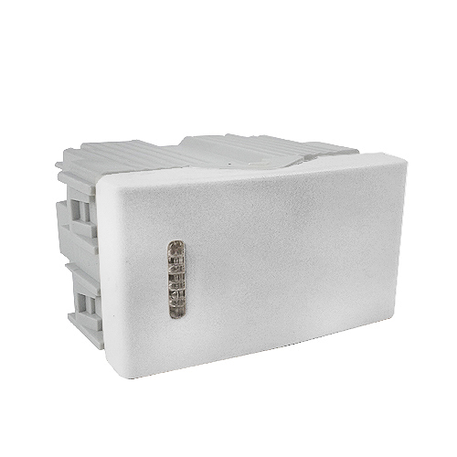 Interruptor pulsador unipolar blanco