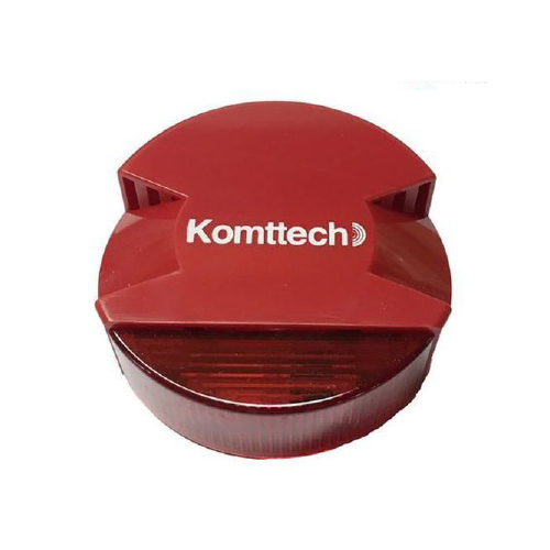 SIRENA CON FLASH 12/24V 2W  PARA INCENDIO ROJA KOMTTECH CONVENCIONAL