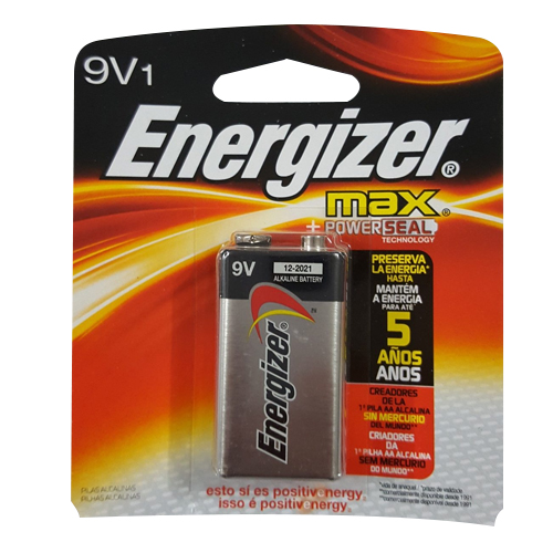 Bateria 9V blister 1un alcalina