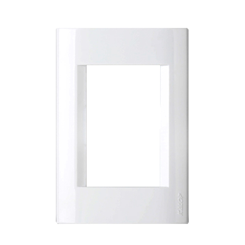 Tapa 3 módulos blanco