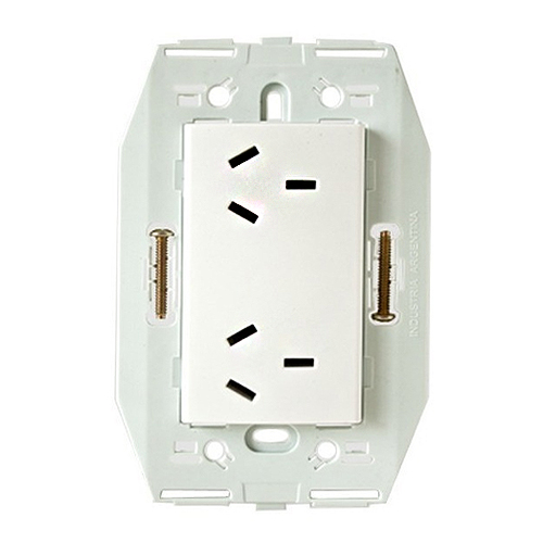 Toma doble estabilizado con bastidoor  KS40251E