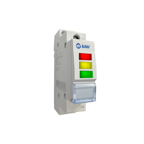 PILOTO DIN C/LED 3 FASES 220V ROJO- AMAR.- VERDE  PLD453M